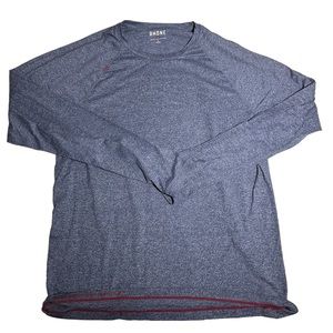 Men’s long sleeve Rhone blue shirt - size large